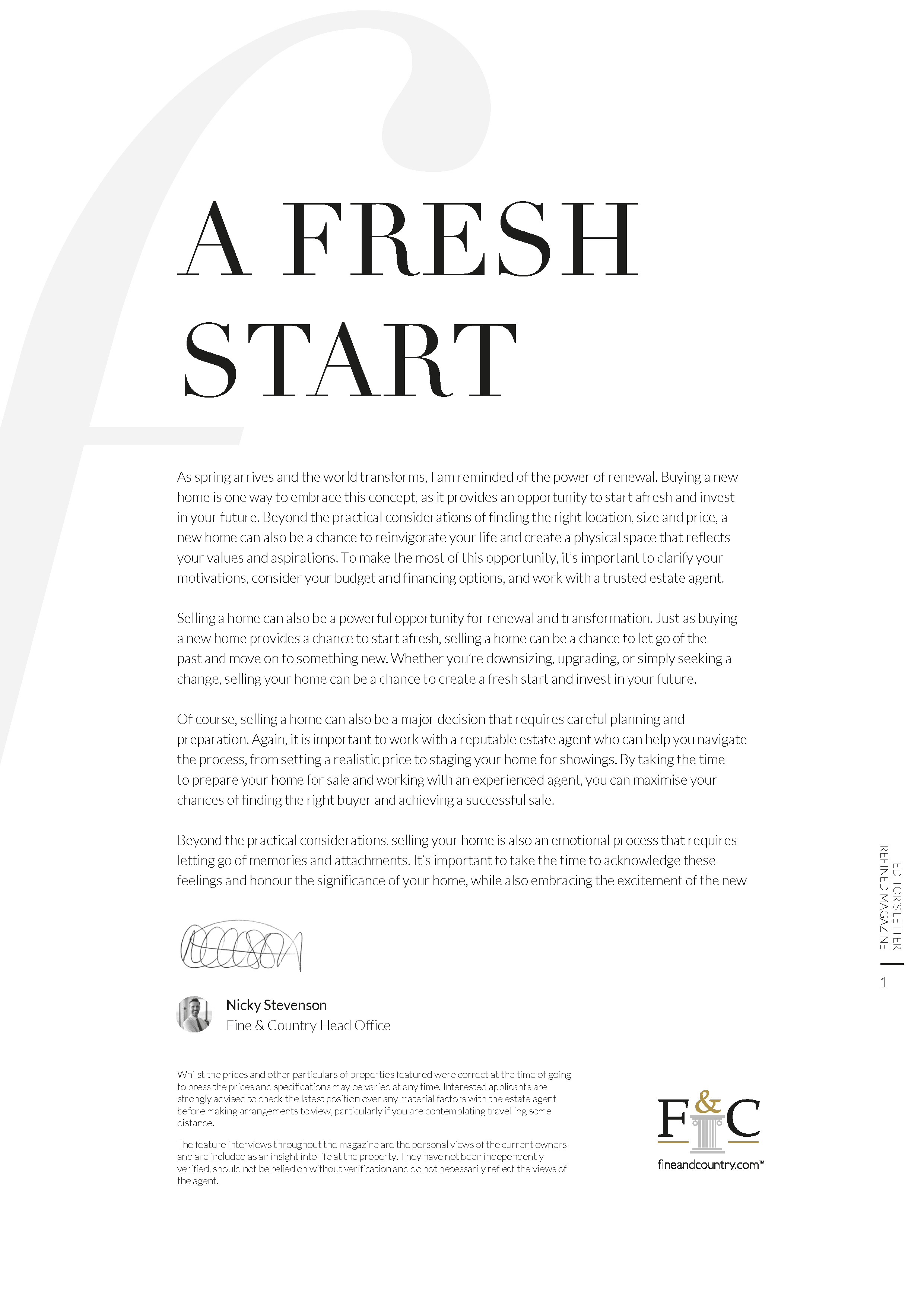 Fine and Country campaign