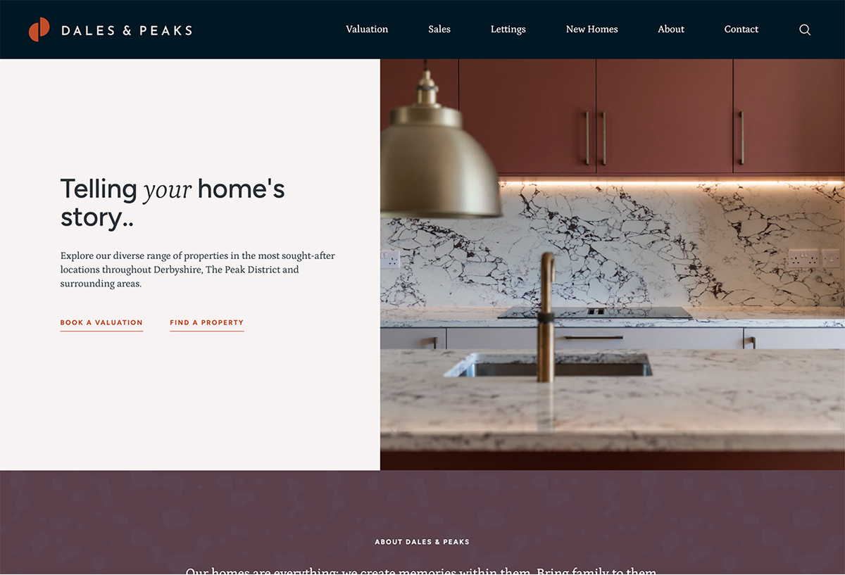Dales & Peaks website – 1
