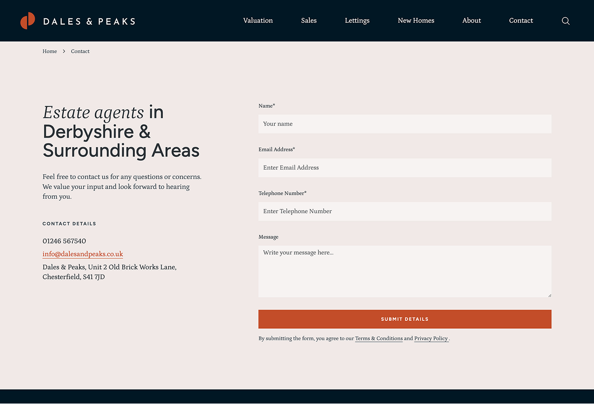 Dales & Peaks website – 5