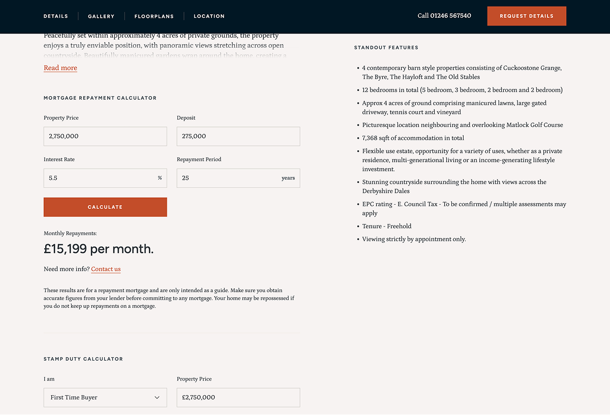 Dales & Peaks website – 8