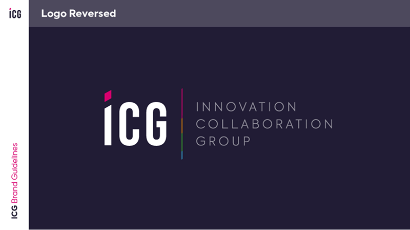 ICG logo reversed